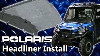 Polaris Ranger 900 Headliner amp More Sound Mat install [upl. by Zysk769]