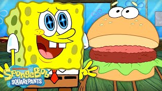 SpongeBobs CRAZIEST Krabby Patties Ever 🍔🤯  60 Minute Compilation  SpongeBobOfficial [upl. by Ashjian]