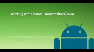 Custom horizontal scrolview in Android Studio [upl. by Klehm]