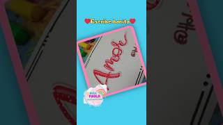 ❤️ Como escribir AMOR en LETTERING ❤️  Hola Paola sanvalentin amor [upl. by Lock483]