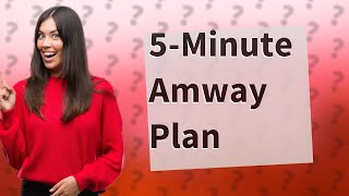 How Can I Present the Amway Business Plan in Just 5 Minutes [upl. by Adnomar]