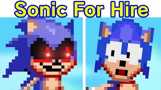 Friday Night Funkin VS Dorkly Sonic For Hire FULL WEEK  All Swagged Up FNF ModSonicexeTails [upl. by Akcemat]