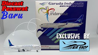 UNBOXING amp REVIEW‼️ Diecast Pesawat Garuda Indonesia Landor Exclusive Edition by Airshop Diecast [upl. by Purvis]