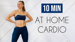 10 MIN CARDIO WORKOUT AT HOME No JumpingApartment Friendly No Equipment [upl. by Loar]