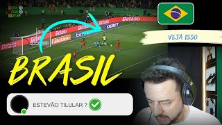 BRASIL AO VIVO FEZ ISSO  ANALISE DO JOGO DO BRASIL  REACT FutEBOL [upl. by Mannos]