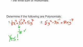 Intro to Monomials and Polynomials [upl. by Jerald]