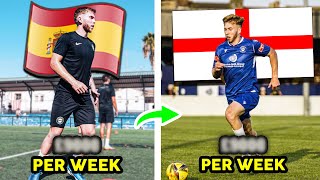 How Much I Get Paid Playing in Spain vs England My Journey To Pro Football [upl. by Jakie]