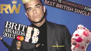 Robbie Williams  The Brits 2013 brand new track [upl. by Haelahk]