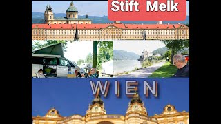 Stift MelkMelk Abbey Danube river  Wachau Autria Rebes Travel Vlog [upl. by Eanom]