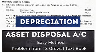 Depreciation  Asset Disposal AC  Provision for Depreciation AC  Asset AC  Accounts [upl. by Neb826]