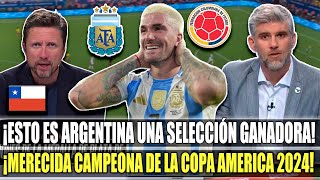 ¡ARGENTINA ES BICAMPEON CHILENOS REACCIONAN ASI AL ARGENTINA1 VS COLOMBIA0 FINAL COPA AMERICA [upl. by Stanwood972]