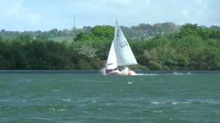 Albacore Dinghy Planing 2030 Kts Hykeham Sailing Club [upl. by Lathan250]