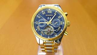 Binger mens mechanical watch with automatic selfwind B86029 [upl. by Acilejna]