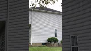 Watch this time lapse of algae melting off of vinyl siding  Residential a Soft Wash [upl. by Aliuqehs]