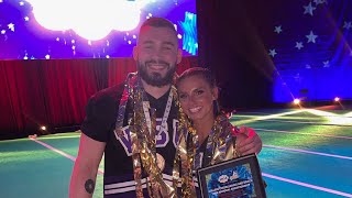 2024 UCA National Collegiate Partner Stunt Champions…Caylee Odle amp Michael Androsov [upl. by Leuqcar]