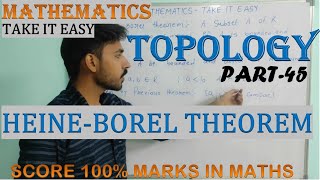 Heine borel theorem Topology most important theorem Mathematics for MAMsc by Vibhor tyagi [upl. by Snave553]