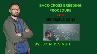 BACKCROSS breeding for Recessive gene [upl. by Lemrej]