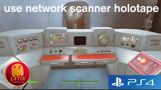 Fallout 4  Where and how to use the network scanner holotape  Institutionalized [upl. by Hoopes]