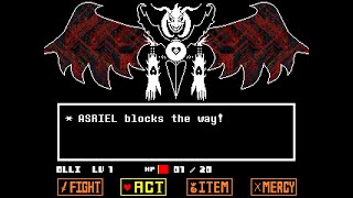 Undertale  Asriel Dreemurr  Full fight [upl. by Akihsal148]