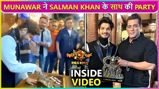 Munawar Parties With Salman Khan amp MC Stan After His Win  Bigg Boss 17 [upl. by Ressler]