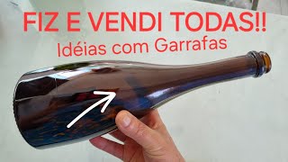 Faça Você Mesmo Decoração em Garrafas e Venda Todas DIY IDEIAS [upl. by Anelak]