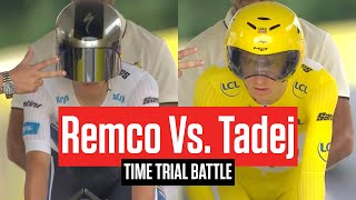 Remco Evenepoel And Tadej Pogacar Face Off In Stage 7 Time Trial At Tour de France 2024 [upl. by Anib54]