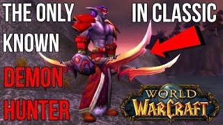 The Story Of The Only Known Demon Hunter In Classic WoW  Warcraft Lore [upl. by Lewiss]