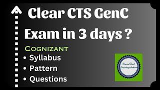 Cognizant GenC Recruitment Process Get ready in Just 3 days [upl. by Aztilem]