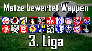 Matze bewertet  Vereinswappen der 3 Liga [upl. by Nabru749]