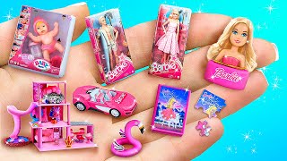 Miniature Barbie Dolls and Toys 35 DIYs for LOL Surprise [upl. by Arihay]