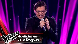 Marcelo Muñoz  Lloran las rosas  Audiciones a Ciegas  The Voice Chile 2023 [upl. by Bohun899]