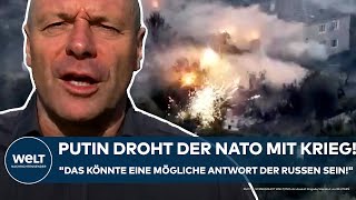 UKRAINEKRIEG PutinDrohung gegen NATO quotDas könnte eine mögliche Antwort der Russen seinquot [upl. by Lasonde]