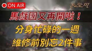 【天堂M】馬戲團又再開！分身流忙碌的一週，維修前別忘了做2件事情！颱風假你想幹嘛？ 👉天M鑽卡獨家優惠活動進行中 [upl. by Amedeo]