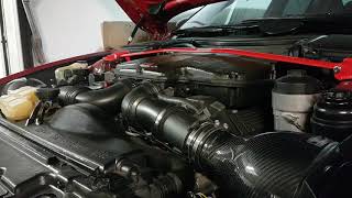 E39 M5 Eventuri Intake  First start [upl. by Armmat]