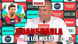 Preguntan a Zidane si quiere que Messi siga en el Barça su respuesta no pudo ser más noble I MARCA [upl. by Aikrehs]