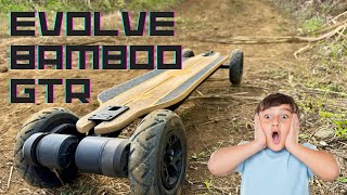 EVOLVE SKATEBOARD BAMBOO GTR à la Réunion 🇷🇪 [upl. by Sams]