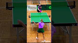 Matchpoint 🏓Forehand Chop 🪓 Antispin vs Backhnad Shortpips [upl. by Baggs]