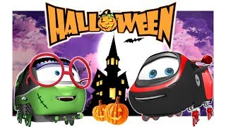 Halloween videosammlung mit Loks Züge Trains  Animationsfilme für Kinder [upl. by Halland]