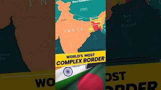 Part1 🚫😯Worlds Only 3️⃣rd Order Enclave shorts india bangladesh map problem border gk [upl. by Tito98]