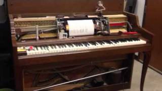 Wurlitzer 1203 Player  Repaired  By Mansfield Piano Service [upl. by Auqeenahs]