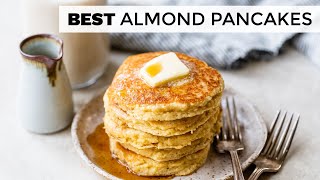 EASY ALMOND FLOUR PANCAKES  fluffy Keto breakfast [upl. by Ettevad]