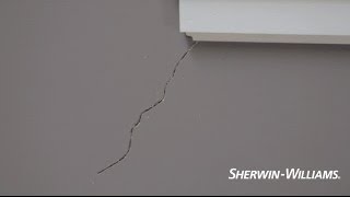 How to Fix Cracks in Drywall  SherwinWilliams [upl. by Eiliak552]