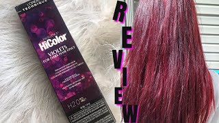 HOW TO DYE YOUR HAIR RED VIOLET WITHOUT BLEACH FT LOREAL HICOLOR FAIL URSHITTSWEAK [upl. by Ynattirb]