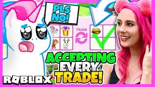 MeganPlays DARED Me to Accept EVERY Trade in Adopt Me This Was VERY BAD Adopt Me Trading Challenge [upl. by Dott]