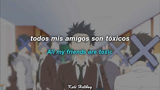 BoyWithUke  Toxic TikTok Version Sub Español  Lyrics quotAll my friends are toxic all ambitionlessquot [upl. by Ehtiaf500]