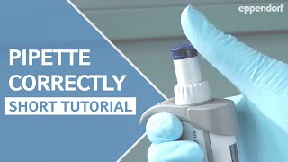 How to pipette correctly – a short stepbystep introduction into proper pipetting [upl. by Colman]