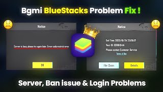 Server is busy please try again later error code restrict area  id Ban problem in BlueStacks [upl. by Menis210]