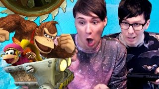 MINECART MANIA  Dan and Phil Play Donkey Kong Country Tropical Freeze 2 [upl. by Lemon]