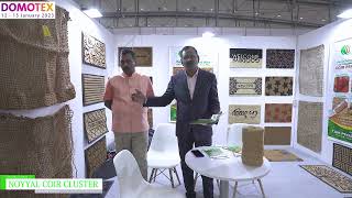 DOMOTEX 2023 Hannover Coconut fiber and coir  NOYYAL COIR CLUSTER [upl. by Castera846]