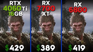 RTX 4060 Ti 16 vs RX 7700 XT vs RX 6800  Ryzen 5 7600  Tested in 15 games [upl. by Darcie]